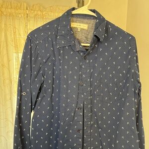 Men’s long sleeve button down shirt - Anchors